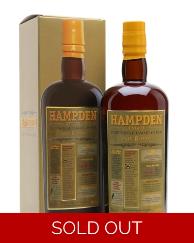 Hampden Estate 8 Year Old Rum 70cl